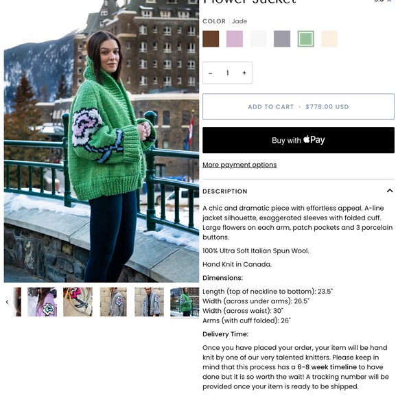 GOGO Flower Jacket Sweater - Picture 2 of 8